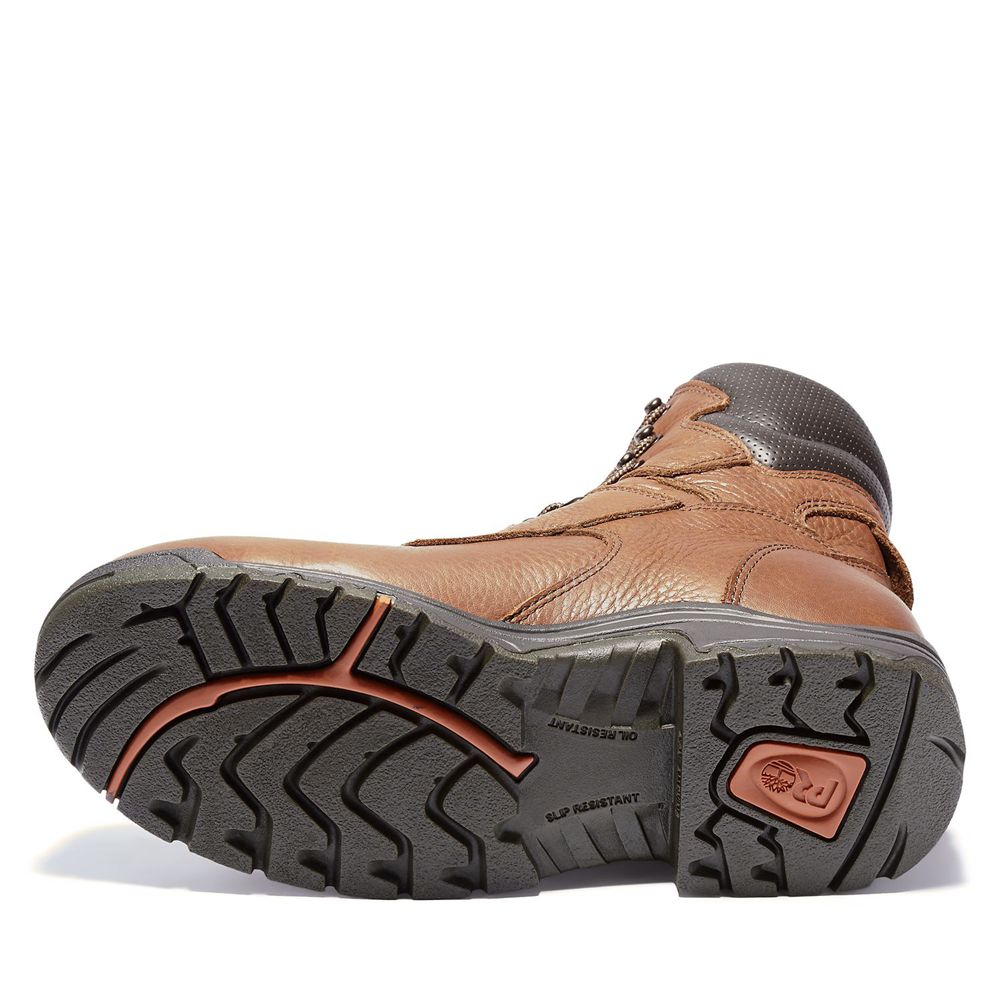 Bocanci De Muncă Timberland Barbati Maro - Pro® Titan® 8\" Alloy Toe - Romania - XWTULO926